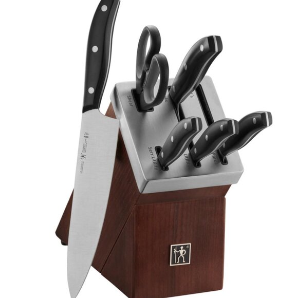 Henckels Definition 7-Piece Self-Sharpening Knife Block Set NIB - Picture 1 of 10